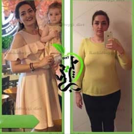 نتیجه رژیم فاطمه رسولی