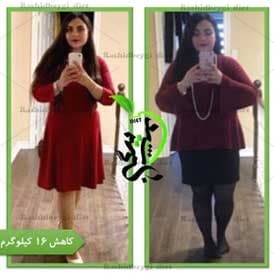 نتیجه رژیم مهسا دهقانی